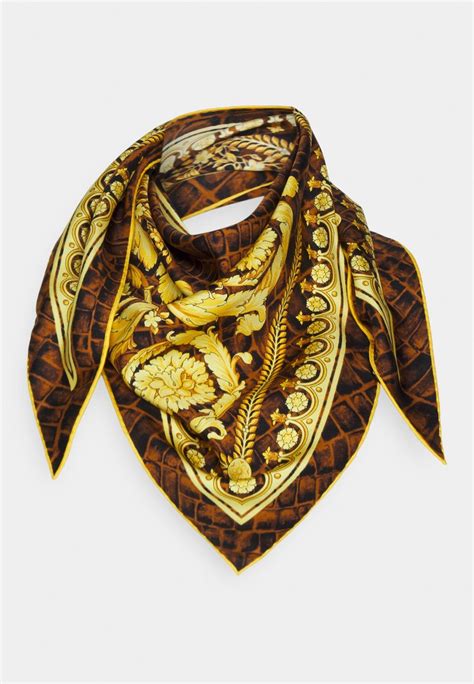 foulard versace black and gold|farfetch versace.